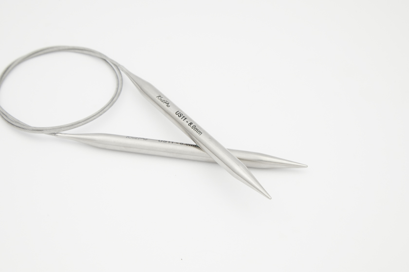 Stelo Stainless Steel Lace Circular 32" US 5