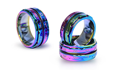 Row Counter Ring (Rainbow) Size 8