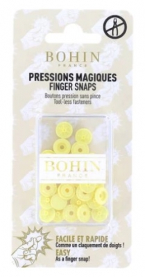 Bohin 3/8" Finger Snaps Yellow