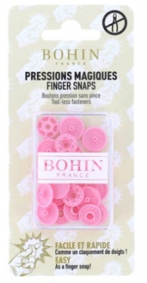 Bohin 1/2" Finger Snaps Pink