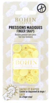 Bohin 1/2" Finger Snaps Yellow