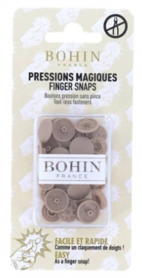 Bohin 1/2" Finger Snaps Beige