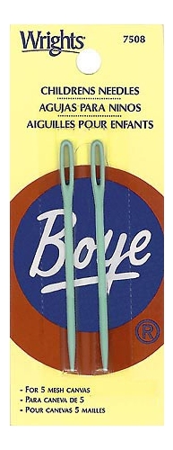 Child's Plastic Yarn Needles