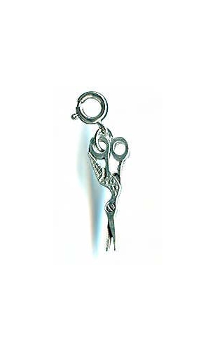 Bookmark Stork Scissor Charm