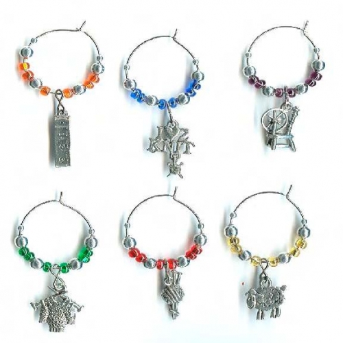 Wine Glass Charm Knitters