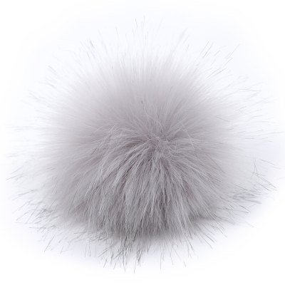 5" Jumbo Pom Pom w/snap OYSTER