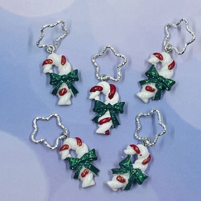 Stitch Marker Candy Canes