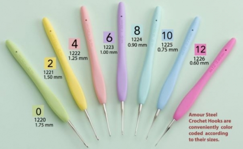 Amour Steel Crochet Hook #6 1.00m 1223