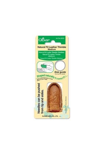 Natural Fit Leather Thimble Medium