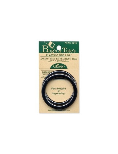O Rings Plastic 1 5/8" Black Nickel
