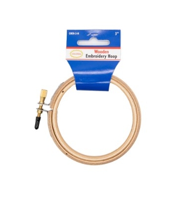 Colonial Wood Emb. Hoop 3"