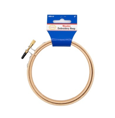 Colonial Wood Emb. Hoop 4"