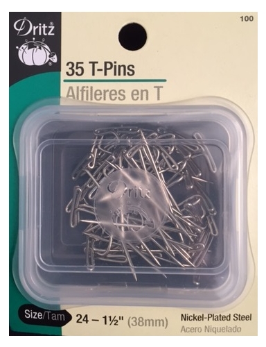T-Pins Nickle Plated Steel 35 ct. 1.5 inch