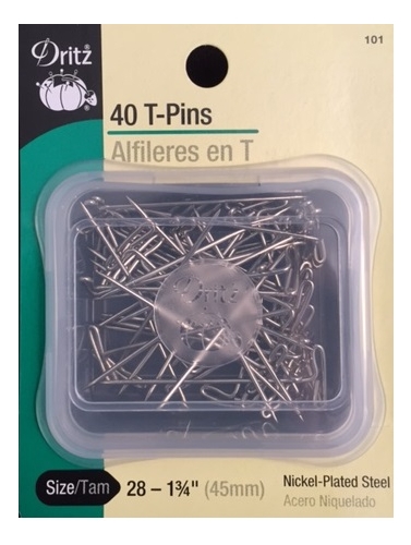 T-Pins Nickle Plated Steel 40 ct. 1.75 inch