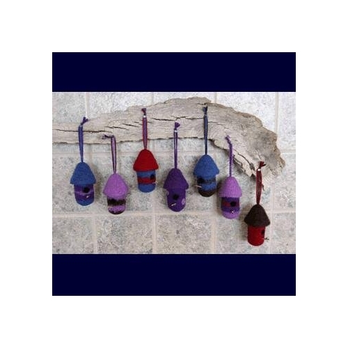 Felt Bird House Ornaments 227