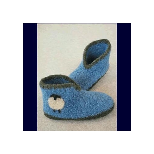 Crocheted Felt Boot AC67