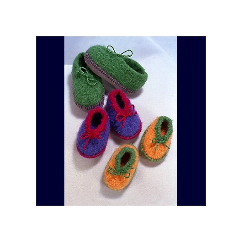 Crocheted Felt Slippers CH32