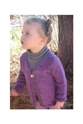 Girls One Button Cardigan