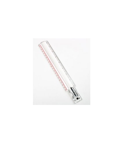 Red Line Ruler 8"x1"