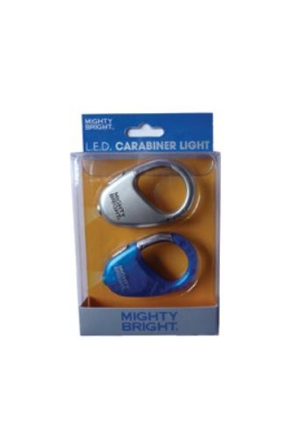 Carabiner 2pk Silver/Blue