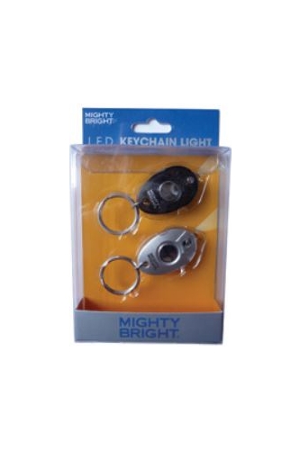 Key Chain 2pk Black/Silver