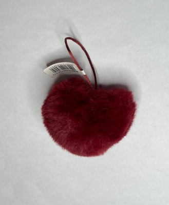 Pompom Heart 72 Bordeaux