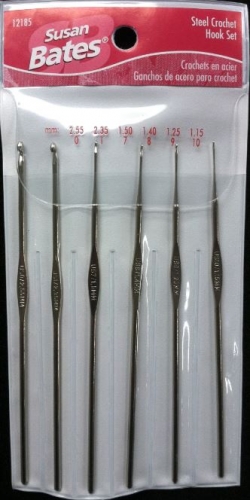 Steel Crochet Hook Set (0,1,7,8,9,10)