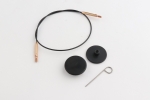 Knit Pro Swivel Cord with Gold 12"/20"