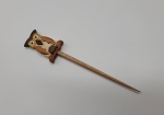 Owl Inlaid Wood Shawl Stick