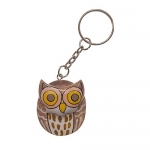 Owl Keychain Tan 10203