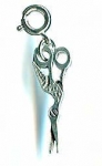 Bookmark Stork Scissor Charm