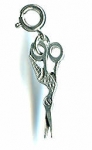 Lariat Stork Scissor Charm