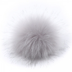 5" Jumbo Pom Pom w/snap OYSTER