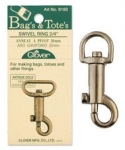 Swivel Rings 3/8" Antique Gold