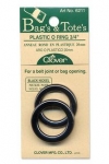 O Rings Plastic 3/4" Black Nickel