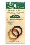 O Rings Plastic 3/4" Tortoise