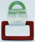 Rectangle Bag Handle 5x3 Black Cherry ***