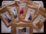 Hand Dyed Silk Earrings (Assorted)