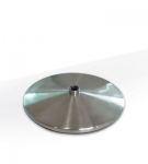 Slimline Table Base Brushed Chrome U52107