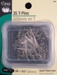 T-Pins Nickle Plated Steel 35 ct. 1.5 inch