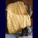 Reversibly Cabled Afghan 111LC