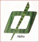 Shawl Pin Misty Green Alpha