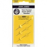 John James Twin Pointed Quick Stitch Needles #22