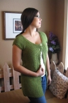 Cap Sleeve Cardi Vest