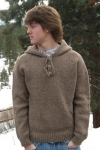 Neck Down Hooded Pullover for Men