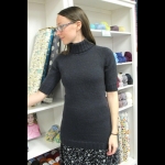 Short Sleeved Turtleneck Pullover