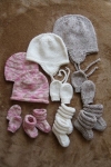 Baby Hat & Mittens & Booties