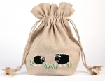 Lantern Moon Meadow Bag Natural w/Black sheep