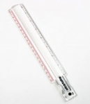Red Line Ruler 8"x1"