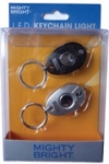 Key Chain 2pk Black/Silver